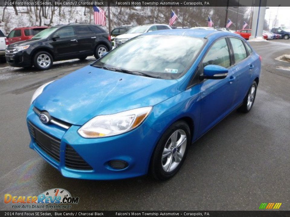 2014 Ford Focus SE Sedan Blue Candy / Charcoal Black Photo #6