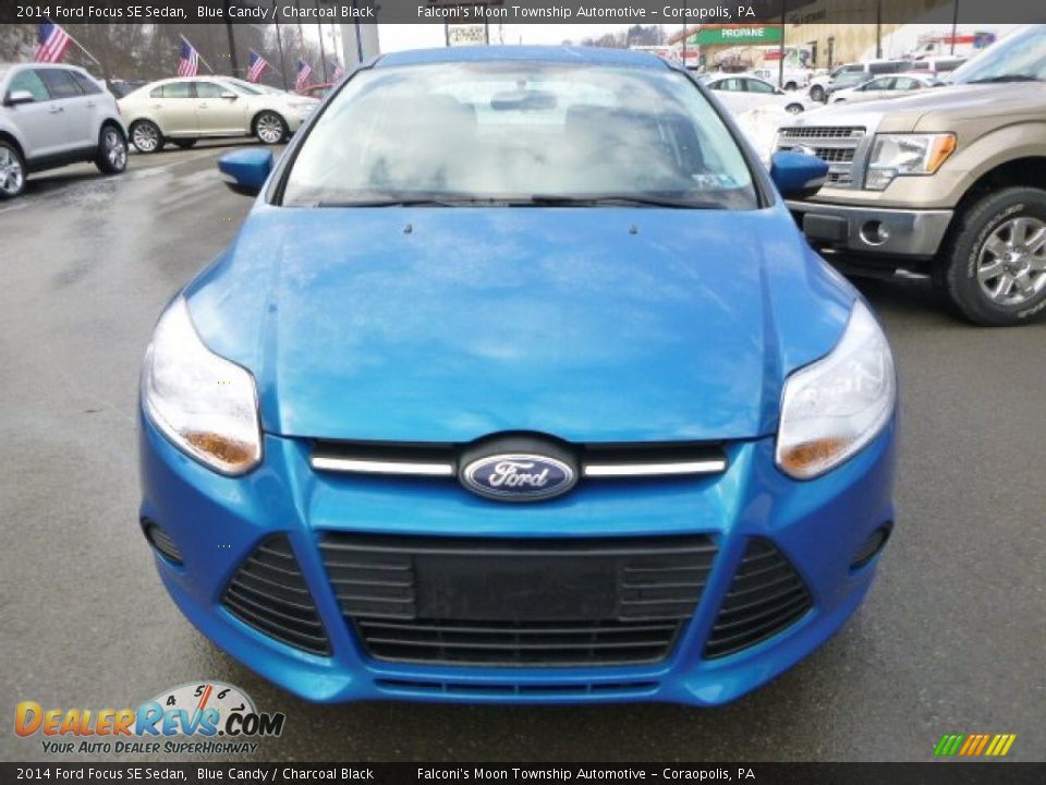 2014 Ford Focus SE Sedan Blue Candy / Charcoal Black Photo #7