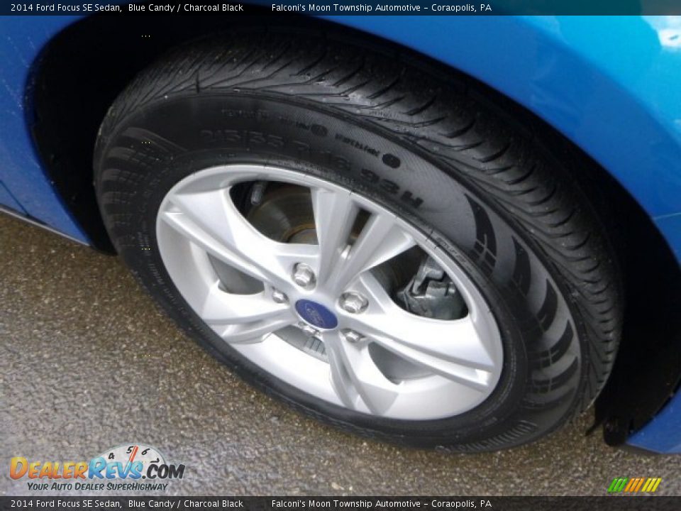 2014 Ford Focus SE Sedan Blue Candy / Charcoal Black Photo #9