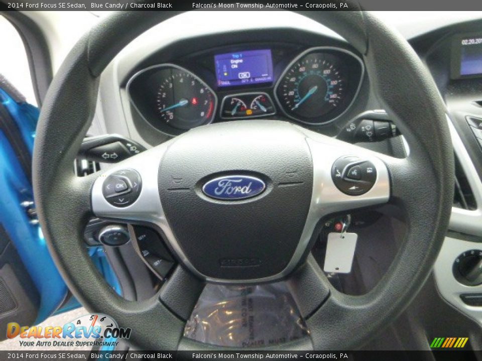 2014 Ford Focus SE Sedan Blue Candy / Charcoal Black Photo #22