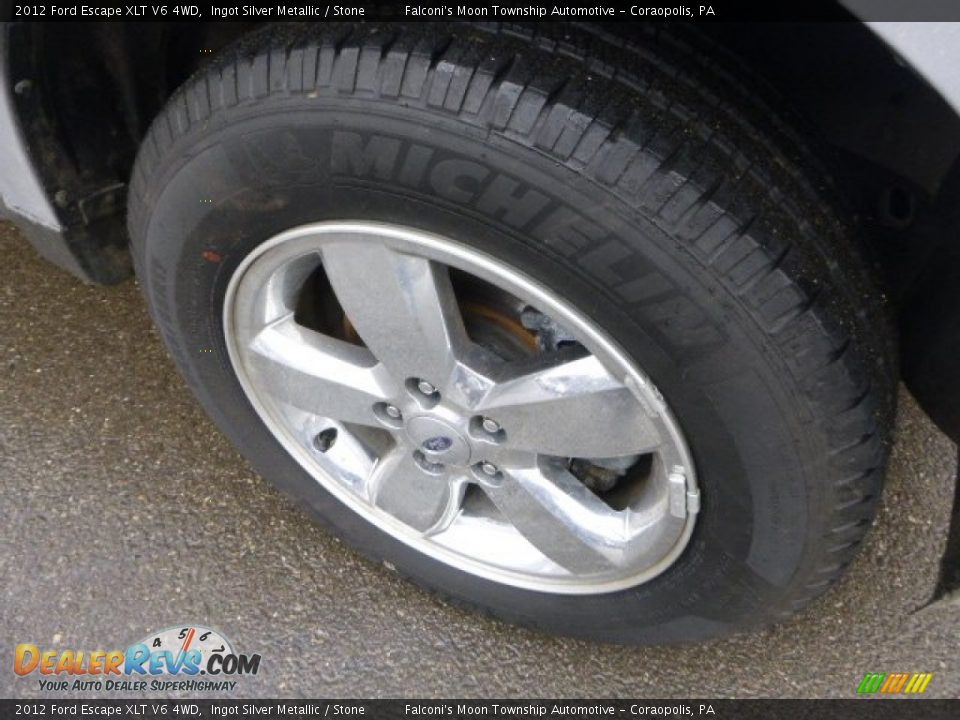 2012 Ford Escape XLT V6 4WD Ingot Silver Metallic / Stone Photo #9