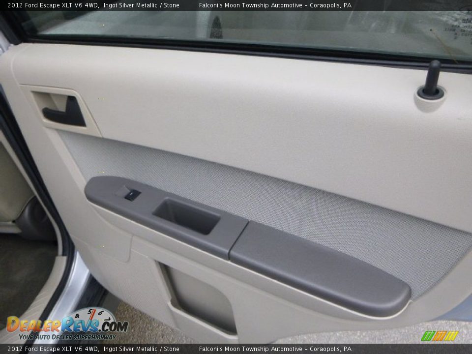 2012 Ford Escape XLT V6 4WD Ingot Silver Metallic / Stone Photo #14