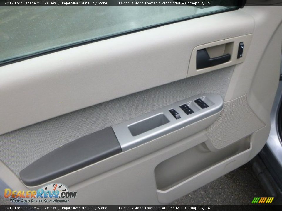 2012 Ford Escape XLT V6 4WD Ingot Silver Metallic / Stone Photo #19