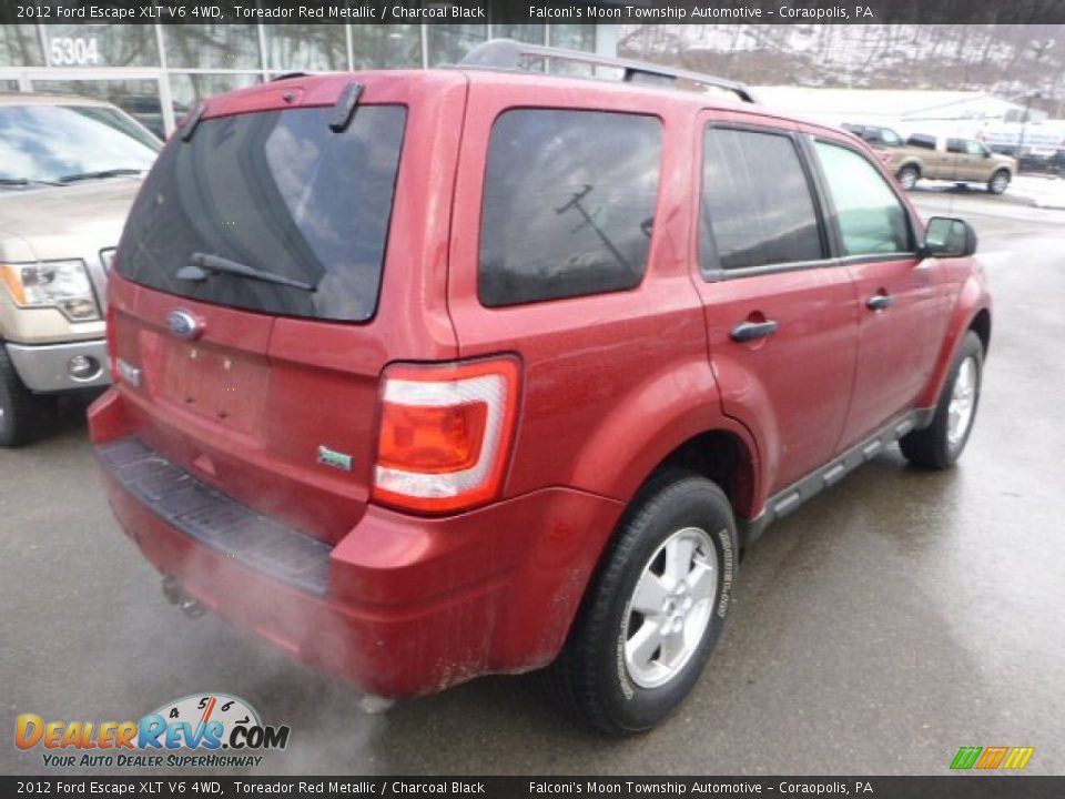 2012 Ford Escape XLT V6 4WD Toreador Red Metallic / Charcoal Black Photo #2