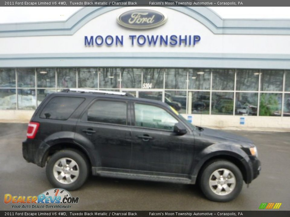 2011 Ford Escape Limited V6 4WD Tuxedo Black Metallic / Charcoal Black Photo #1