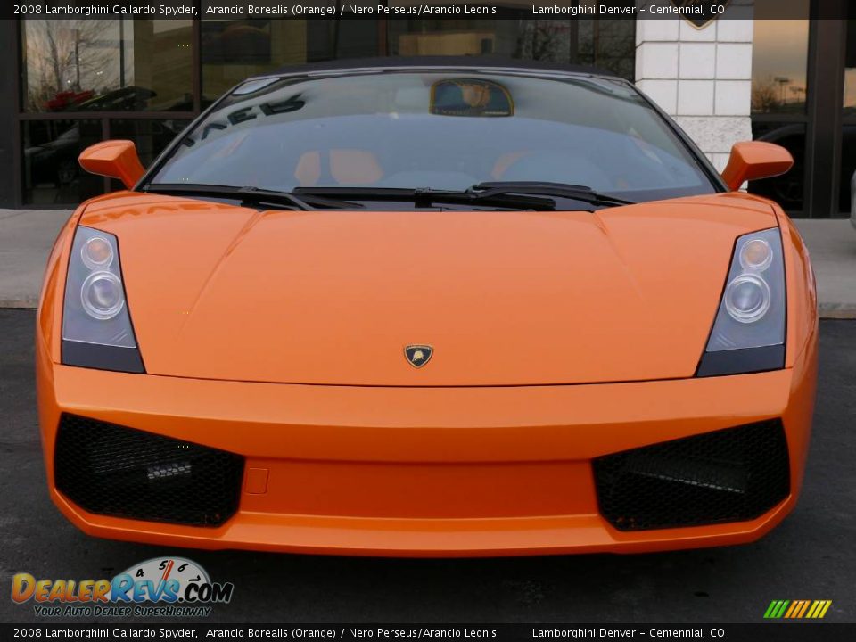 2008 Lamborghini Gallardo Spyder Arancio Borealis (Orange) / Nero Perseus/Arancio Leonis Photo #3