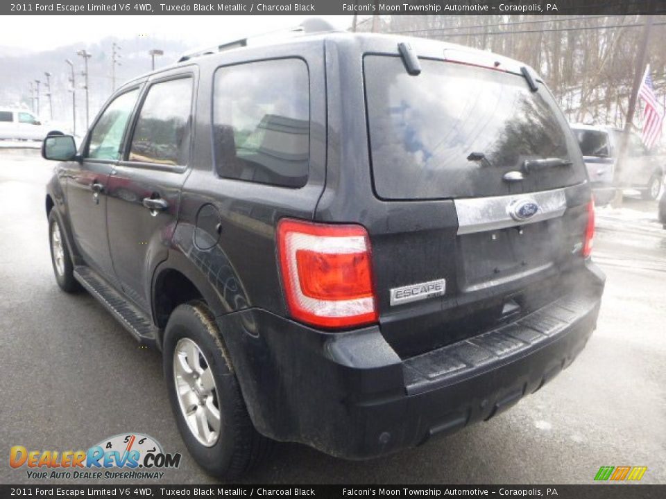 2011 Ford Escape Limited V6 4WD Tuxedo Black Metallic / Charcoal Black Photo #4