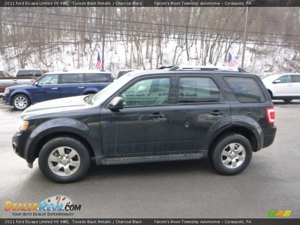 2011 Ford Escape Limited V6 4WD Tuxedo Black Metallic / Charcoal Black Photo #5