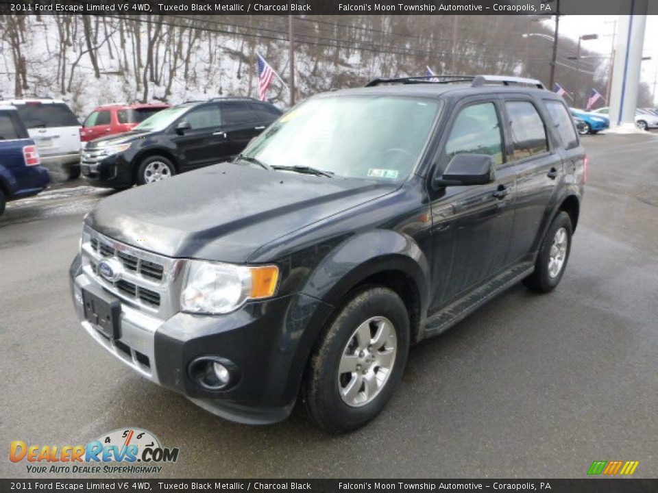 2011 Ford Escape Limited V6 4WD Tuxedo Black Metallic / Charcoal Black Photo #6
