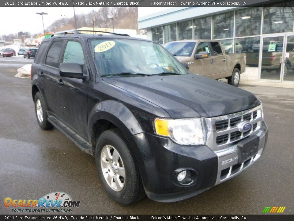 2011 Ford Escape Limited V6 4WD Tuxedo Black Metallic / Charcoal Black Photo #8