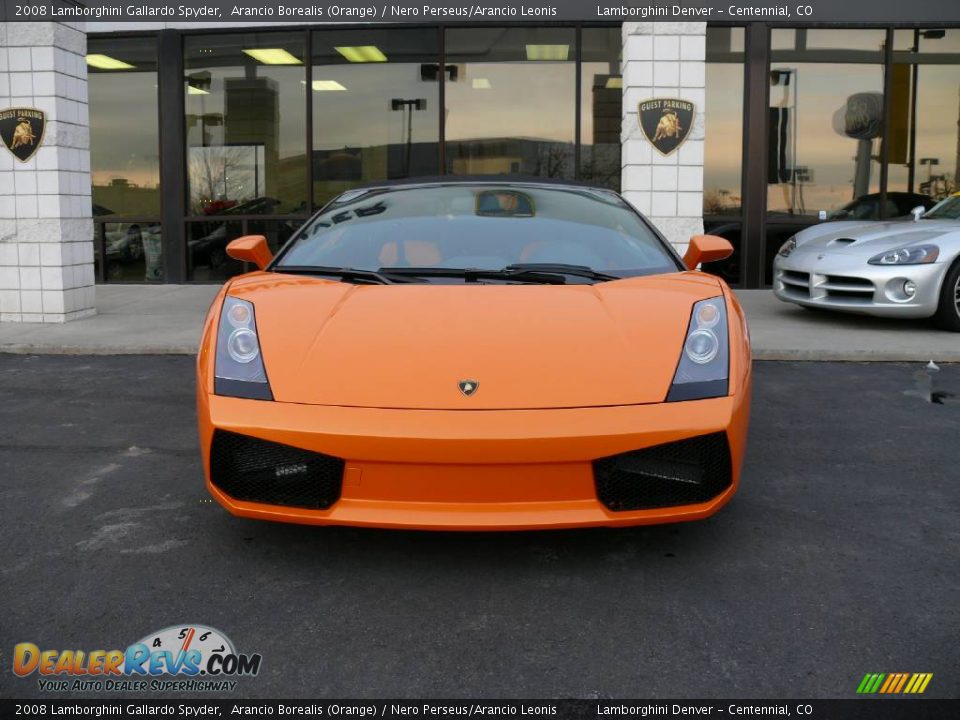 2008 Lamborghini Gallardo Spyder Arancio Borealis (Orange) / Nero Perseus/Arancio Leonis Photo #4