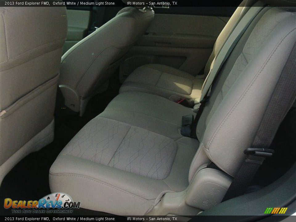 2013 Ford Explorer FWD Oxford White / Medium Light Stone Photo #8