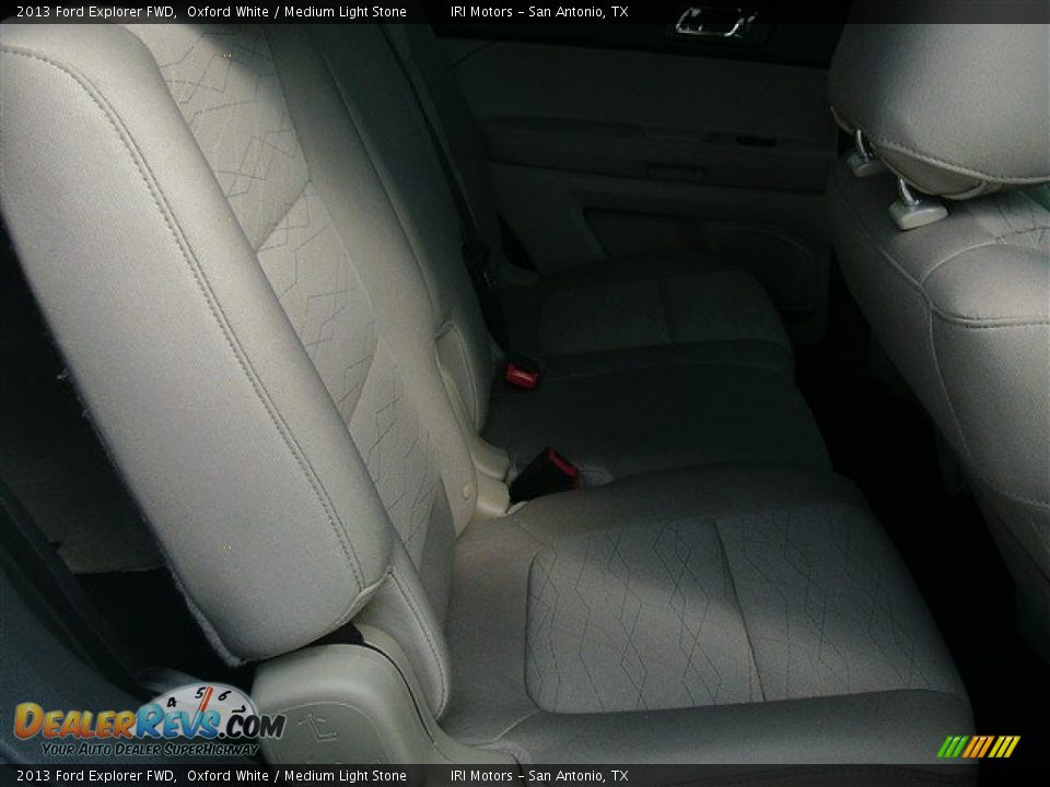 2013 Ford Explorer FWD Oxford White / Medium Light Stone Photo #11