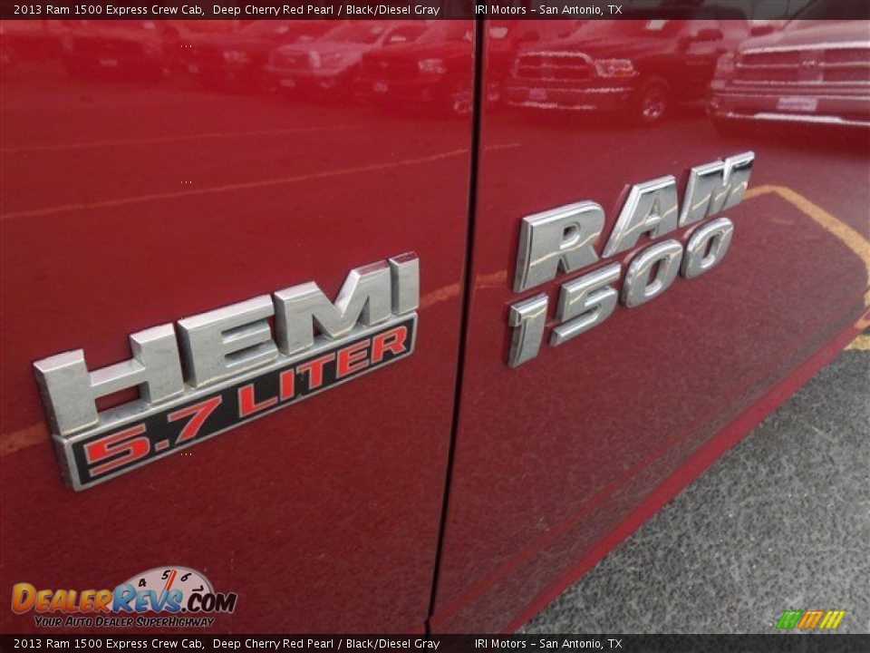 2013 Ram 1500 Express Crew Cab Deep Cherry Red Pearl / Black/Diesel Gray Photo #7