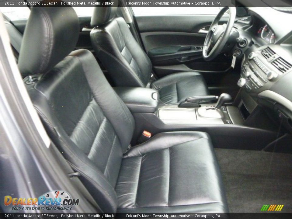 2011 Honda Accord SE Sedan Polished Metal Metallic / Black Photo #10