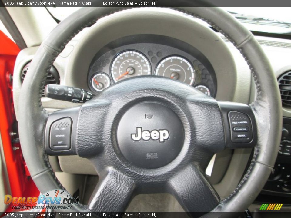 2005 Jeep Liberty Sport 4x4 Flame Red / Khaki Photo #22