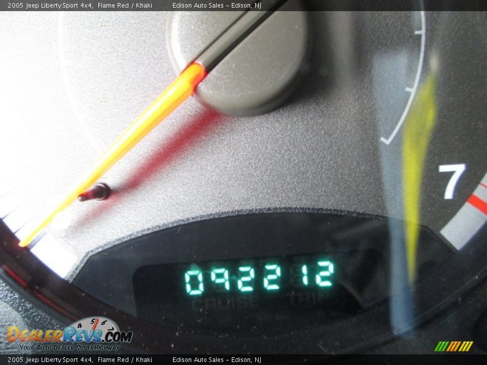 2005 Jeep Liberty Sport 4x4 Flame Red / Khaki Photo #23