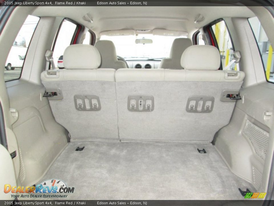 2005 Jeep Liberty Sport 4x4 Flame Red / Khaki Photo #24