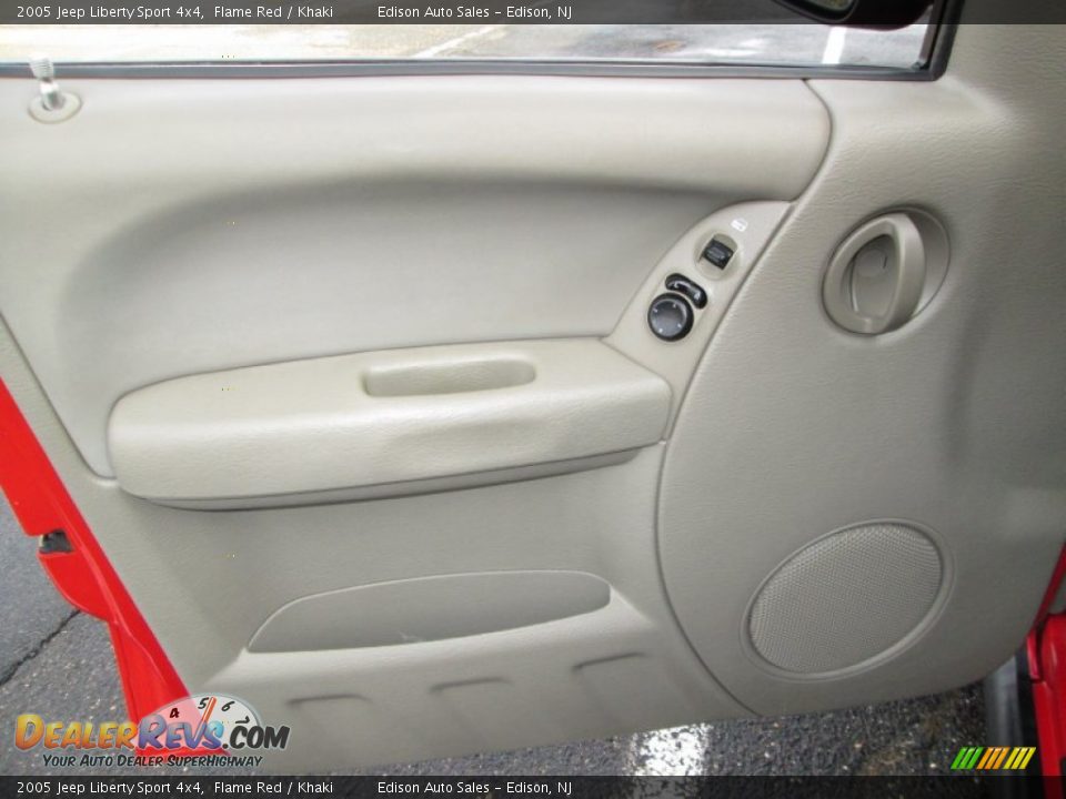 2005 Jeep Liberty Sport 4x4 Flame Red / Khaki Photo #25