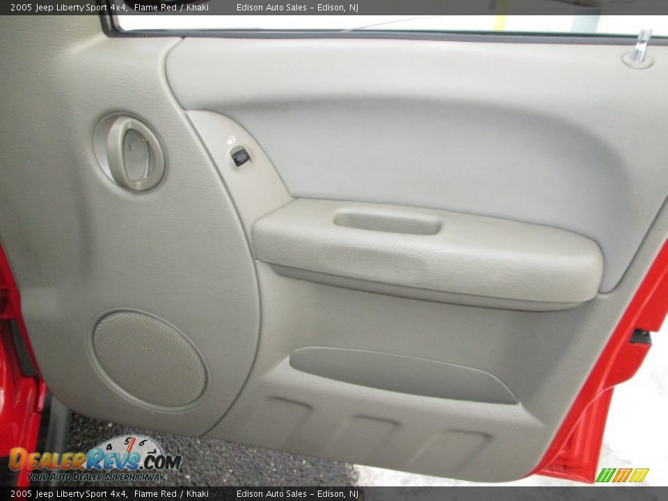 2005 Jeep Liberty Sport 4x4 Flame Red / Khaki Photo #26