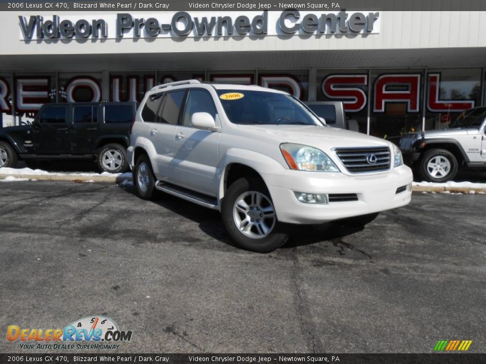 2006 Lexus GX 470 Blizzard White Pearl / Dark Gray Photo #1