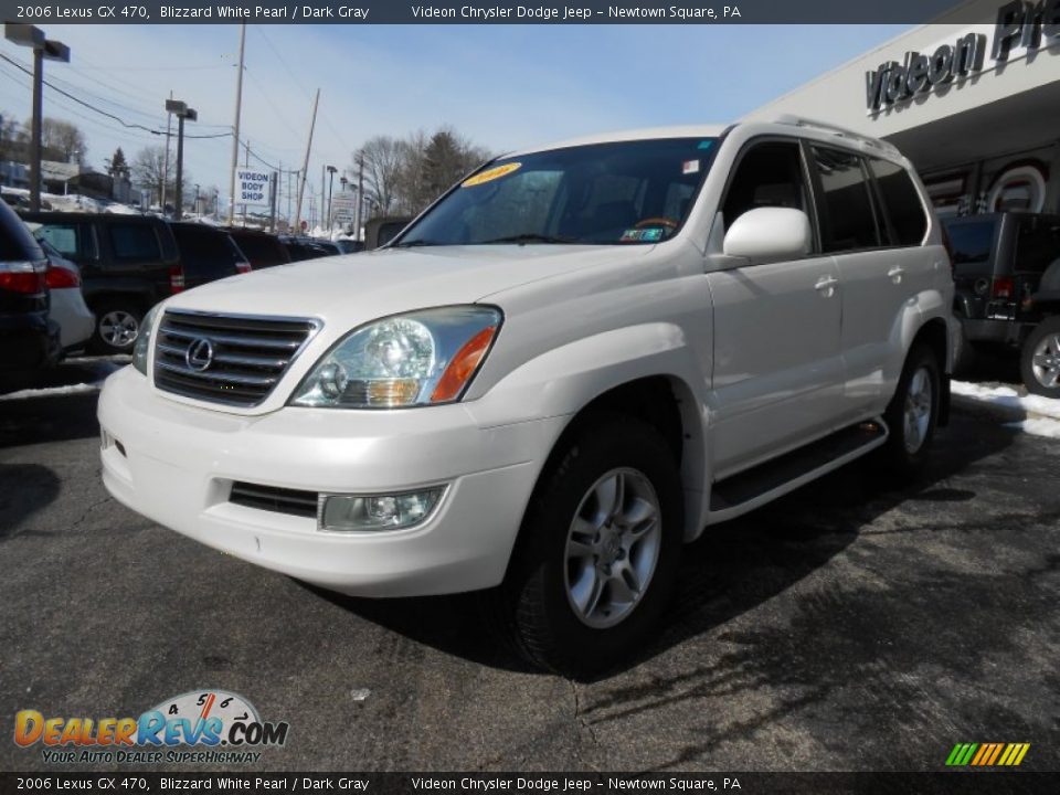 2006 Lexus GX 470 Blizzard White Pearl / Dark Gray Photo #3