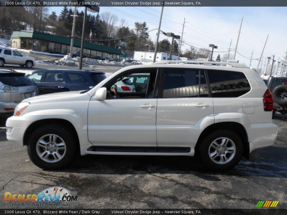2006 Lexus GX 470 Blizzard White Pearl / Dark Gray Photo #4