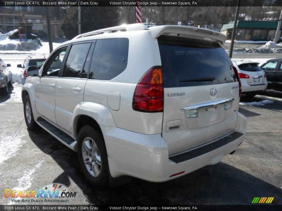2006 Lexus GX 470 Blizzard White Pearl / Dark Gray Photo #5