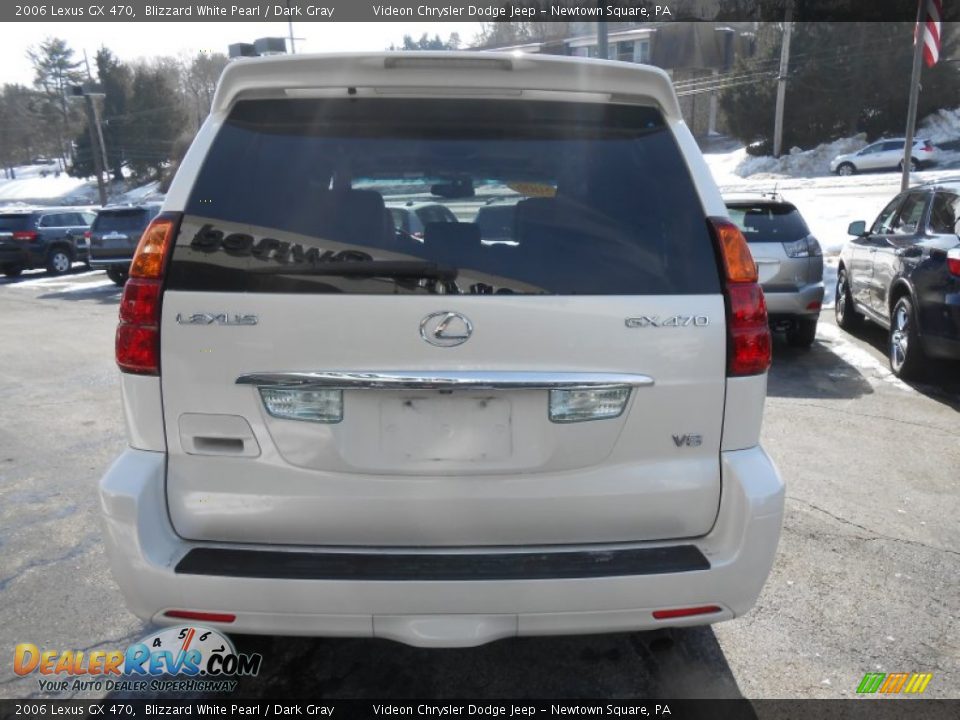 2006 Lexus GX 470 Blizzard White Pearl / Dark Gray Photo #6