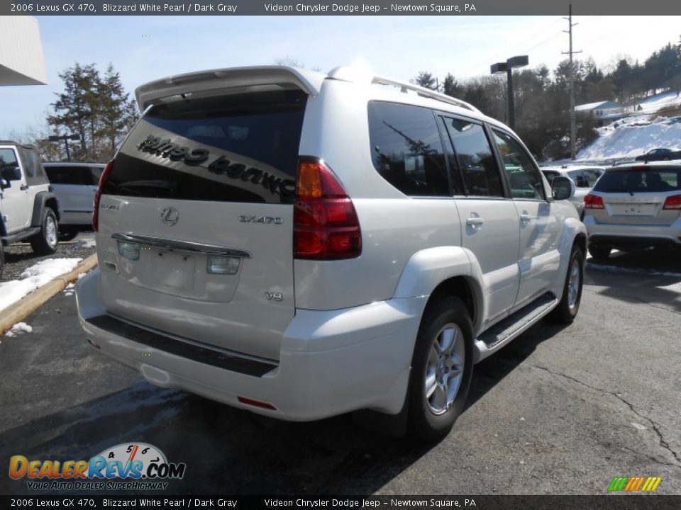 2006 Lexus GX 470 Blizzard White Pearl / Dark Gray Photo #7
