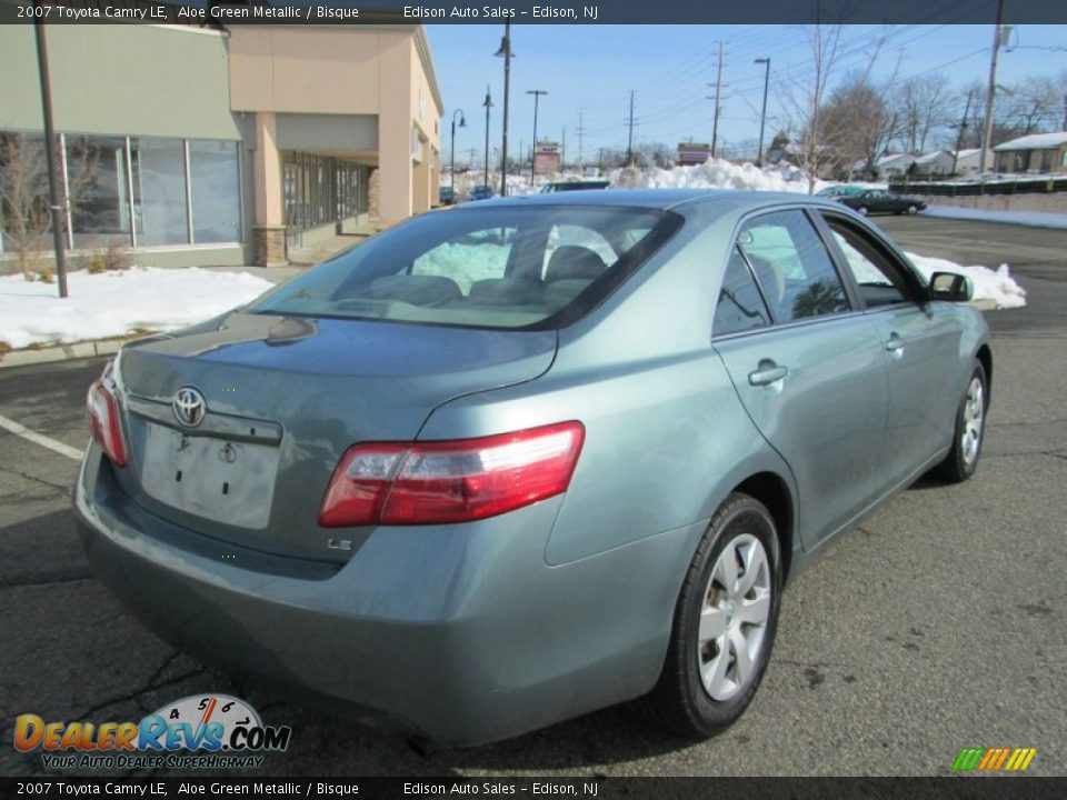 2007 Toyota Camry LE Aloe Green Metallic / Bisque Photo #7