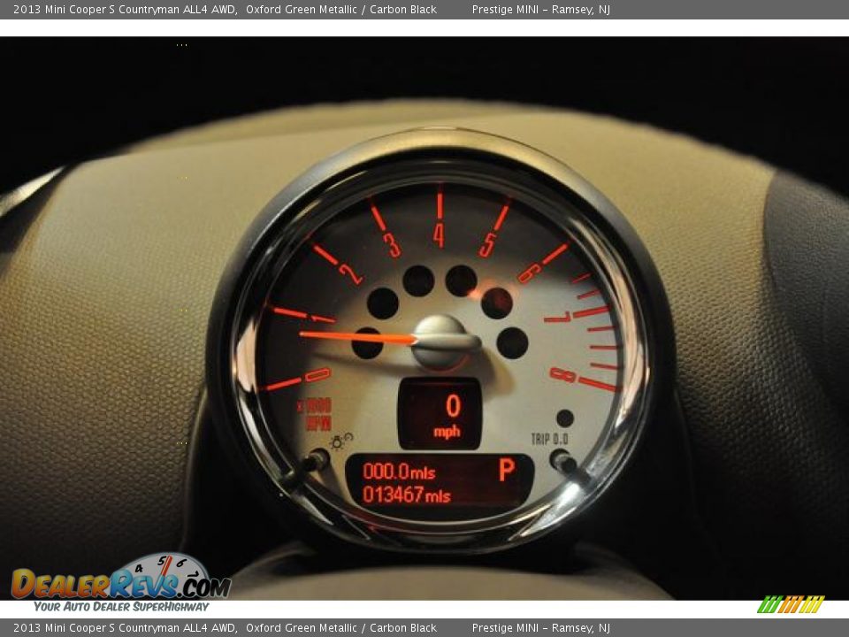2013 Mini Cooper S Countryman ALL4 AWD Oxford Green Metallic / Carbon Black Photo #30