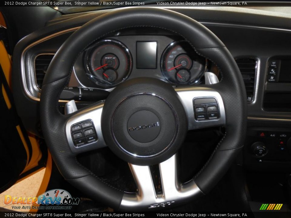 2012 Dodge Charger SRT8 Super Bee Steering Wheel Photo #22