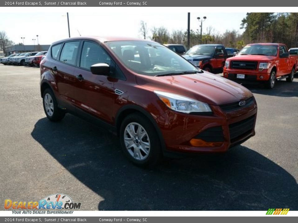 2014 Ford Escape S Sunset / Charcoal Black Photo #3