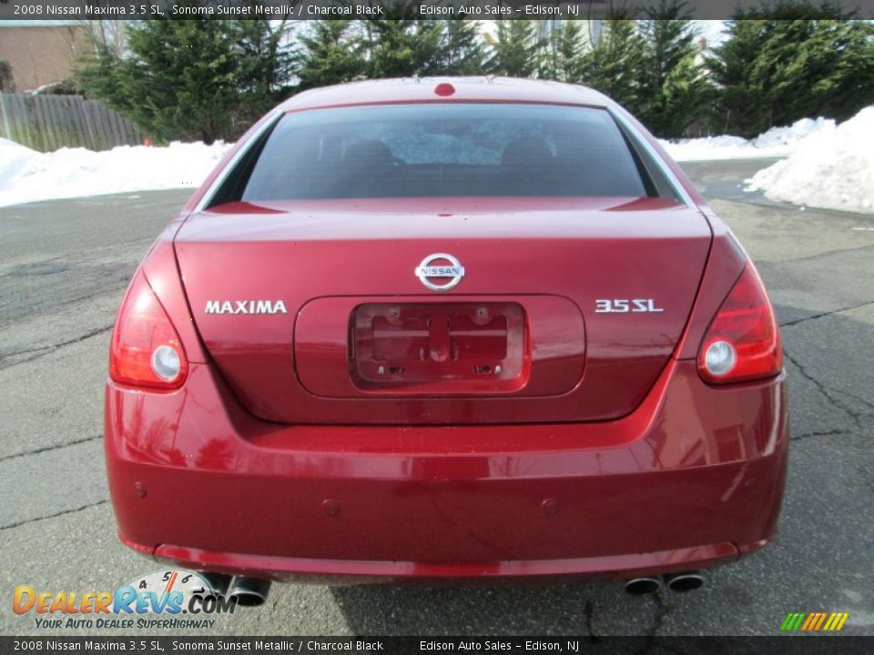 2008 Nissan Maxima 3.5 SL Sonoma Sunset Metallic / Charcoal Black Photo #6