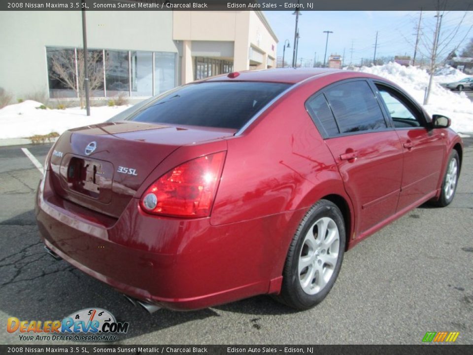 2008 Nissan Maxima 3.5 SL Sonoma Sunset Metallic / Charcoal Black Photo #7