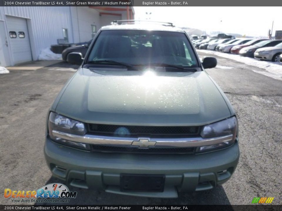 2004 Chevrolet TrailBlazer LS 4x4 Silver Green Metallic / Medium Pewter Photo #3