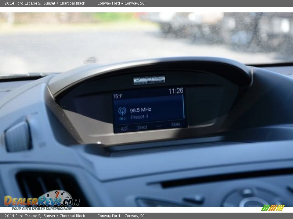 2014 Ford Escape S Sunset / Charcoal Black Photo #26