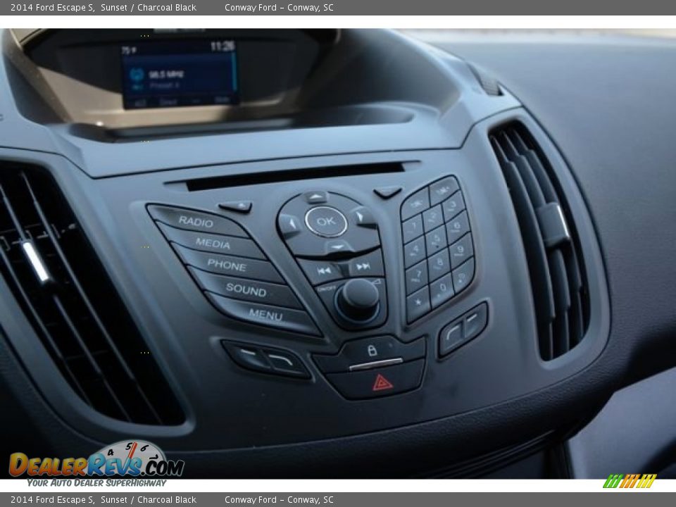 2014 Ford Escape S Sunset / Charcoal Black Photo #27