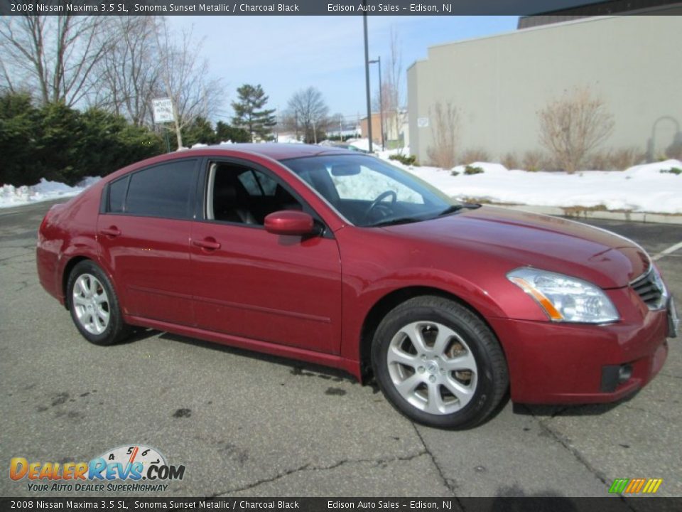 2008 Nissan Maxima 3.5 SL Sonoma Sunset Metallic / Charcoal Black Photo #10