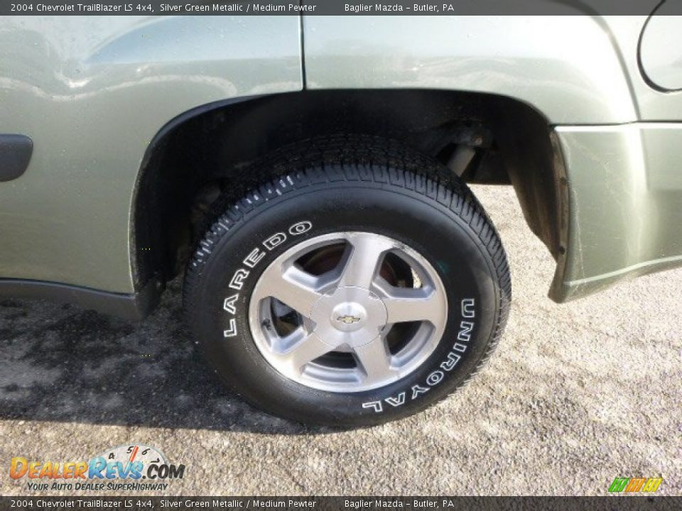 2004 Chevrolet TrailBlazer LS 4x4 Silver Green Metallic / Medium Pewter Photo #7
