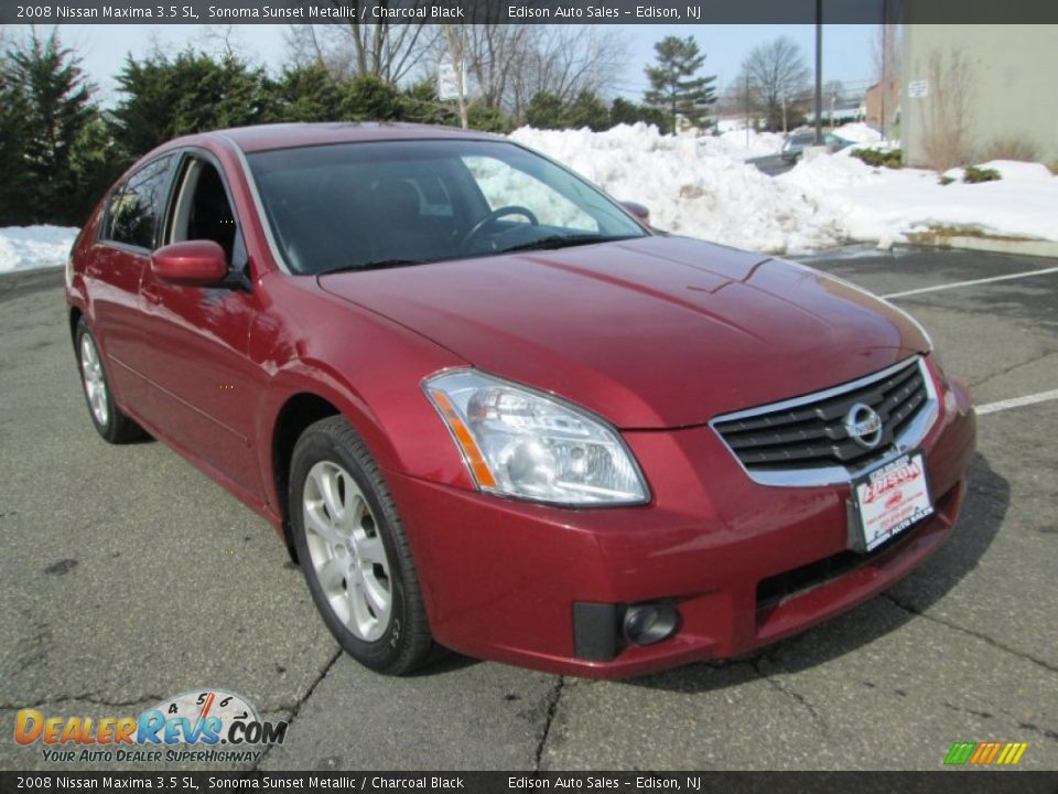 2008 Nissan Maxima 3.5 SL Sonoma Sunset Metallic / Charcoal Black Photo #11