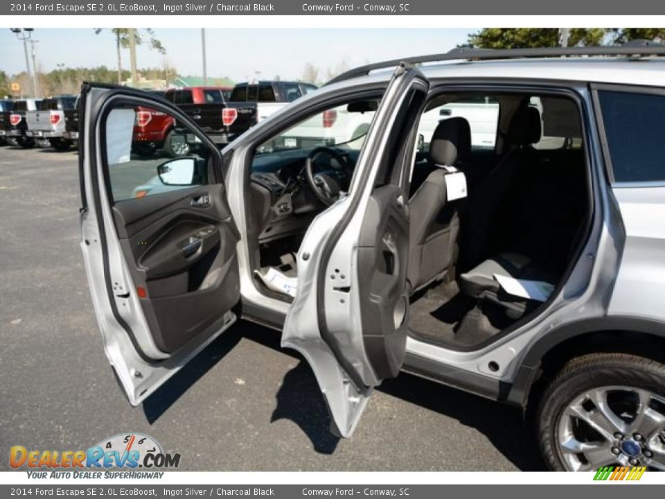 2014 Ford Escape SE 2.0L EcoBoost Ingot Silver / Charcoal Black Photo #11