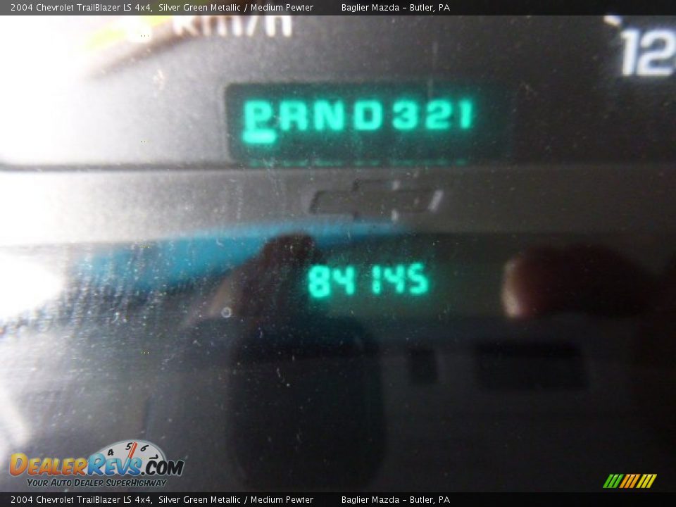 2004 Chevrolet TrailBlazer LS 4x4 Silver Green Metallic / Medium Pewter Photo #14