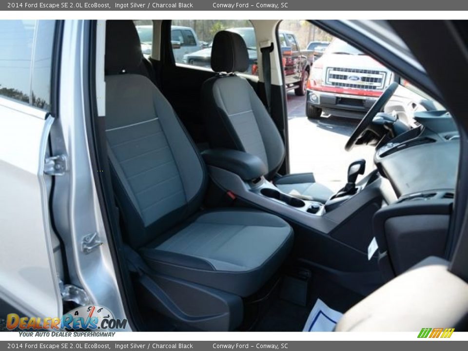 2014 Ford Escape SE 2.0L EcoBoost Ingot Silver / Charcoal Black Photo #17