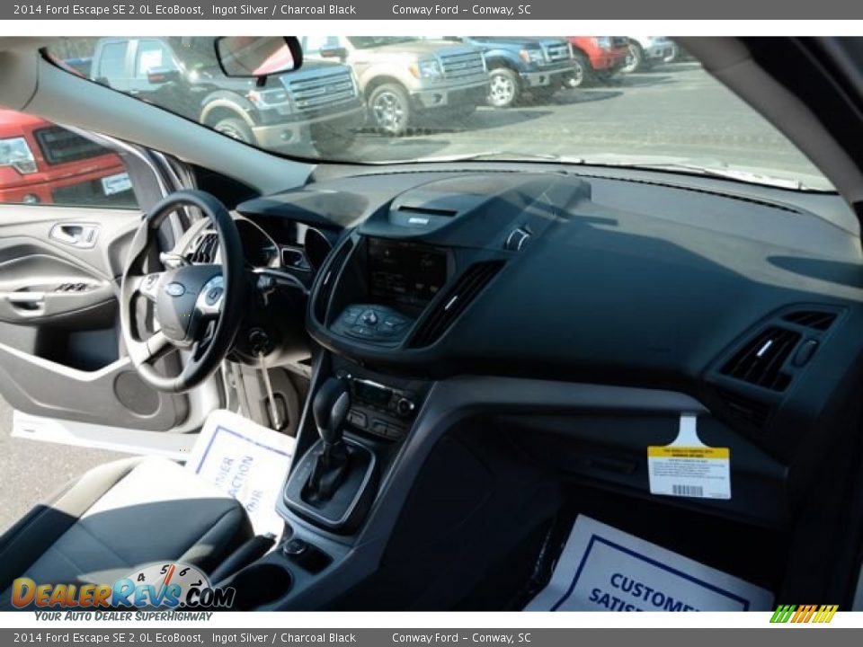 2014 Ford Escape SE 2.0L EcoBoost Ingot Silver / Charcoal Black Photo #18