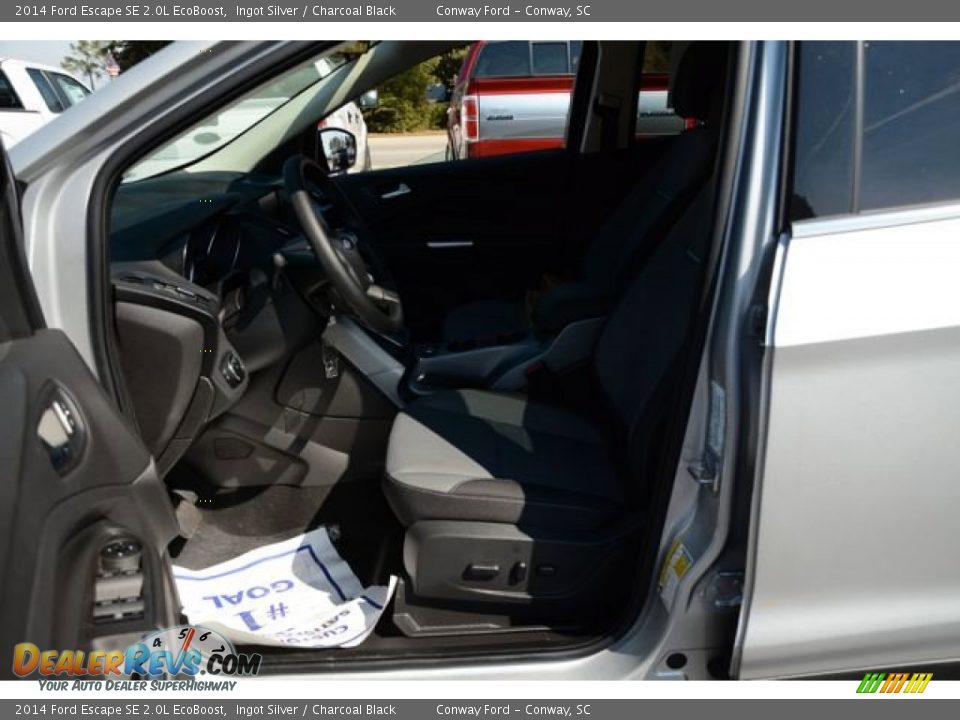 2014 Ford Escape SE 2.0L EcoBoost Ingot Silver / Charcoal Black Photo #19