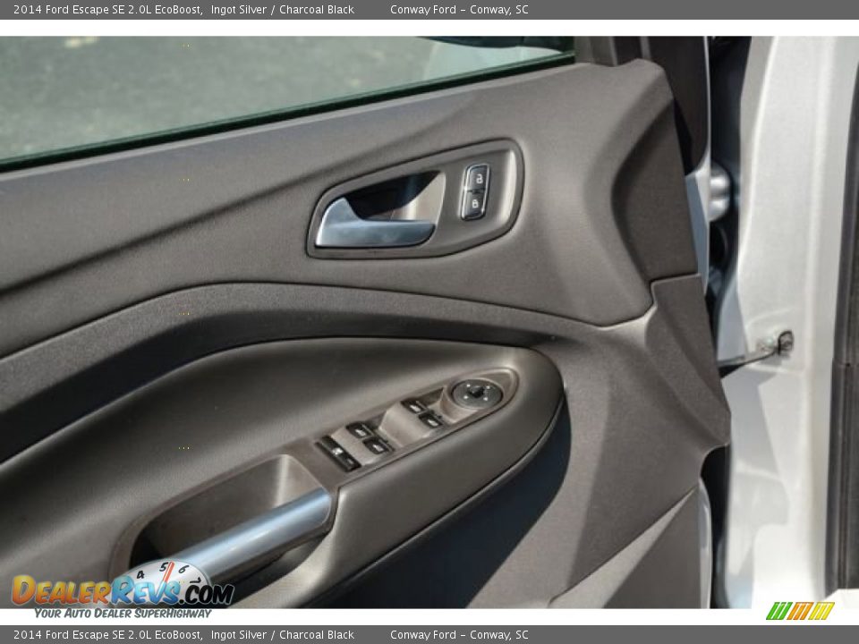 2014 Ford Escape SE 2.0L EcoBoost Ingot Silver / Charcoal Black Photo #21