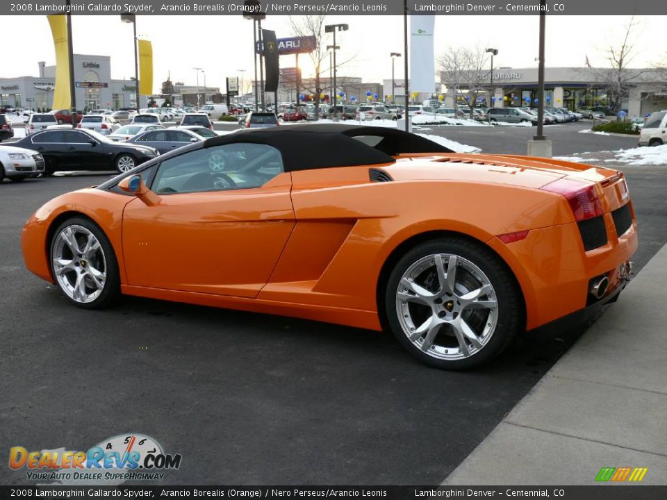 2008 Lamborghini Gallardo Spyder Arancio Borealis (Orange) / Nero Perseus/Arancio Leonis Photo #13