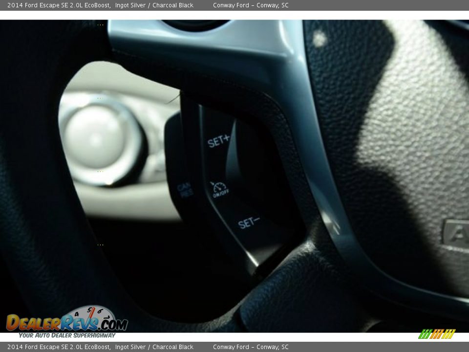 2014 Ford Escape SE 2.0L EcoBoost Ingot Silver / Charcoal Black Photo #25
